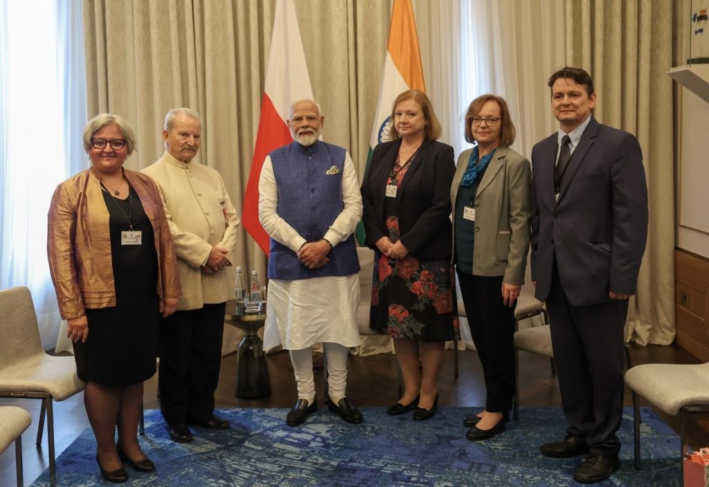 Spotkanie grupy polskich indologów z JE Premierem Republiki Indii Narendrą Modim (22.08.2024)
