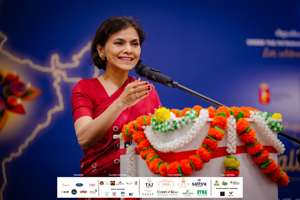 Diwali 2024 Jej Ekscelencja Nagma Mohamed Mallick, Ambasador Republiki Indii w Polsce
